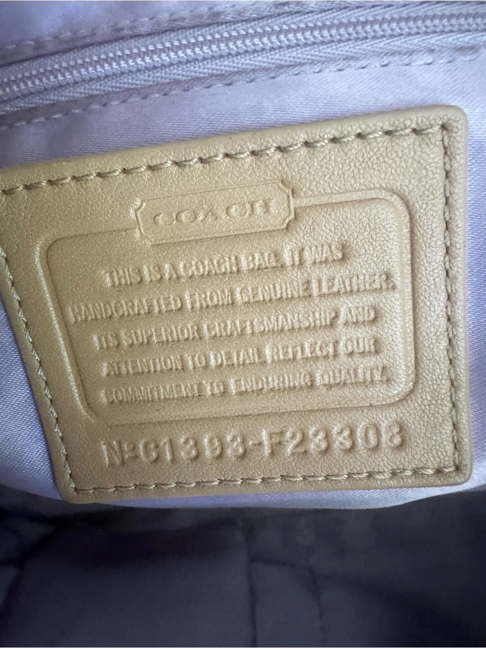 Coach pebbled leather